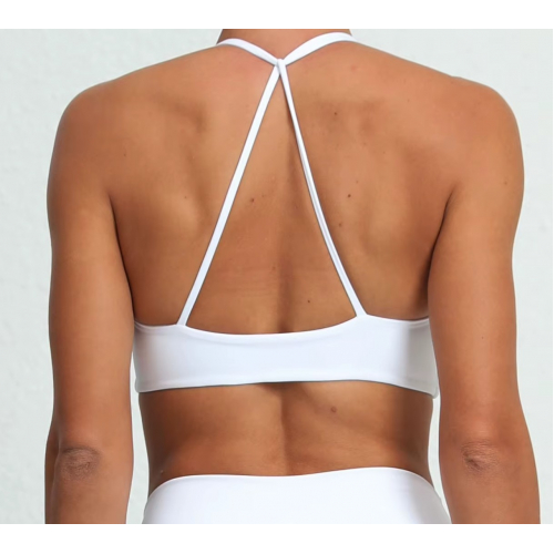 Спортивный бюстгальтер с глубоким вырезом 