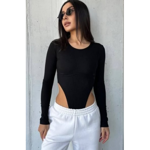 Женский боди с длинными рукавами