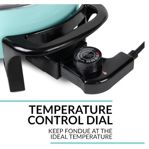 Электрический набор для фондю из нержавеющей стали, 3 л, с 5 вилками и регулировкой температуры