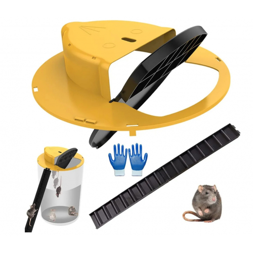 Многоразовая мышеловка с откидной крышкой для ведра, для использования в помещении и на улице