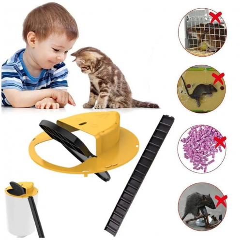 Многоразовая мышеловка с откидной крышкой для ведра, для использования в помещении и на улице