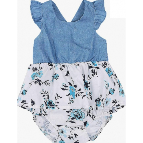 Боди с цветочным принтом и лёгкой тканью