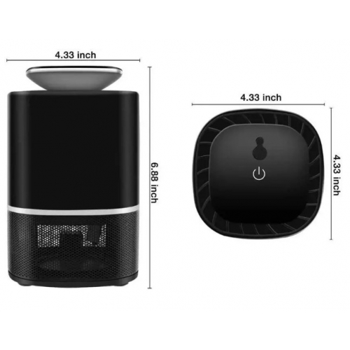 Тихий ультрафиолетовый ловец комаров с вентилятором и 360° всасыванием