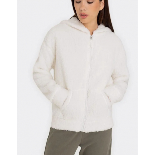 Плюшевая куртка с капюшоном