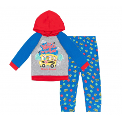 Комплект для малышей CoComelon: флисовый худи с капюшоном и брюки для мальчиков