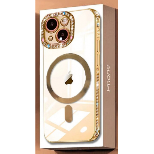 Прозрачный чехол для iPhone 14, MagSafe