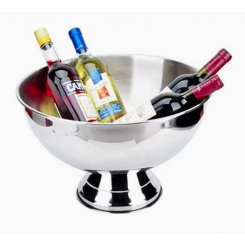 Кастомная металлическая чаша для шампанского c совком для льда
