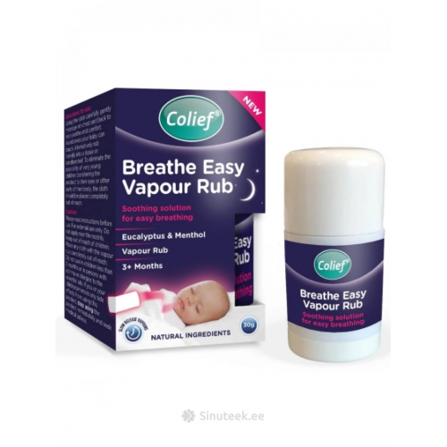 Colief Breathe Easy Vapour успокаивающий крем, 30 г
