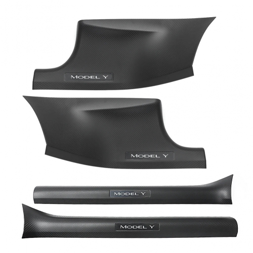 Защитные накладки на пороги дверей Tesla Model Y Model 3 2022