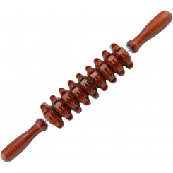 KOZOREN Ручной деревянный массажер от целлюлита Роликовый