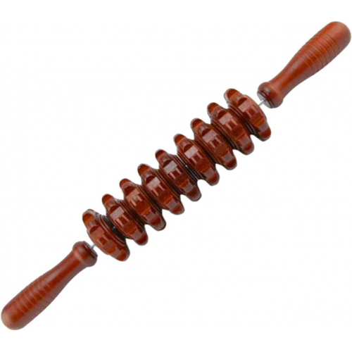 KOZOREN Ручной деревянный массажер от целлюлита Роликовый