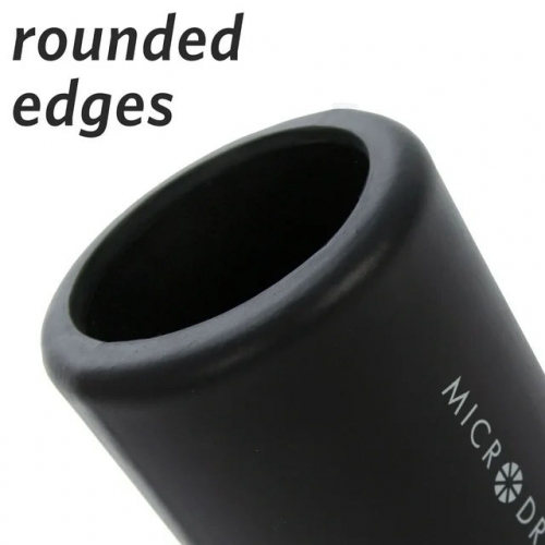 Пенный валик Microdry Fitness для расслабления мышц, твердый, 13 x 5,3 дюйма, черный