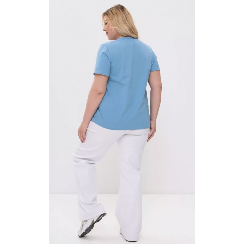 Футболка больших размеров оверсайз, однотонная