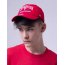 Бейсболка классическая, летняя, красная