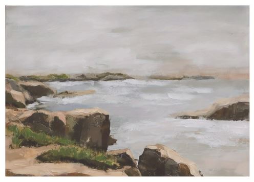 Настенное искусство — абстрактный морской пейзаж на холсте