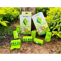 Pets i Plus - пакеты для уборки за собаками и кошками, биоразлагаемые (рулонные)