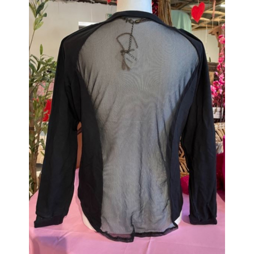 Спортивный лонгслив - спина в сетку