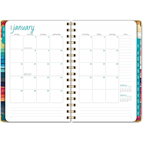 Планер на 12 месяцев (ноябрь 2024 — октябрь 2025) с металлическими уголками и карманом