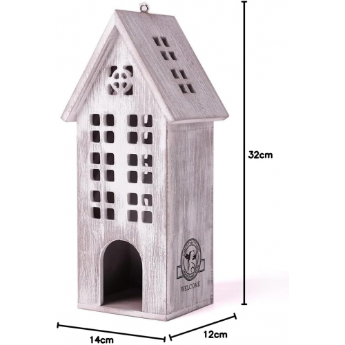 Декоративный деревянный домик-скворечник для интерьера