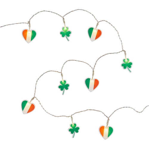 Светодиодные гирлянды на батарейках для празднования Дня Святого Патрика