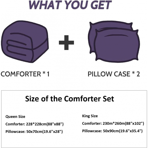 Лёгкий всесезонный комплект постельного белья с эффектом мрамора, 3 предмета — размер King, 260×230 см