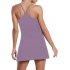 Женское спортивное платье без рукавов со встроенным бюстгальтером и шортами