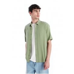 Рубашка прямая, зеленый