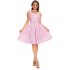 Женское платье-понравка с аксессуарами "Пинк Гингем"