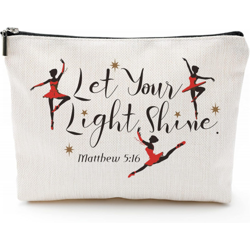 Косметичка с мотивационной надписью, водоотталкивающая, льняная