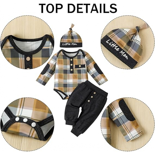 Модный комплект для новорожденного мальчика "Комфорт и стиль"