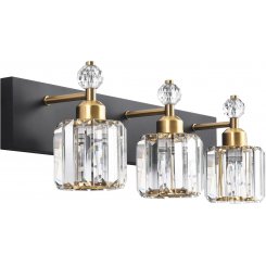 Черно-золотые хрустальные светильники