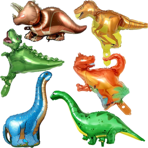 Гигантские динозавры — набор воздушных шаров для праздника (6 шт.)  