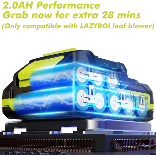 Аккумулятор LAZYBOI 21 В 2.0 А·ч с индикатором заряда