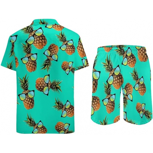 Мужской комплект с Hawaiian рубашкой и шортами