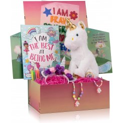 Подарочный набор-сюрприз «Единорог» для детей с мягкой игрушкой и творческими аксессуарами