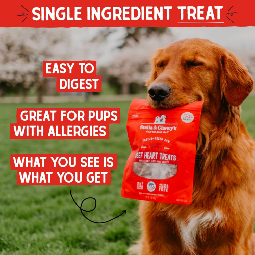 Лакомства Stella & Chewy's из замороженного сырого говяжьего сердца, 85г