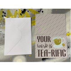 Конверт c открыткой "your work"