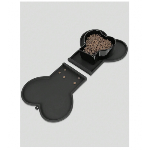Коврик для кормления собак в форме косточки