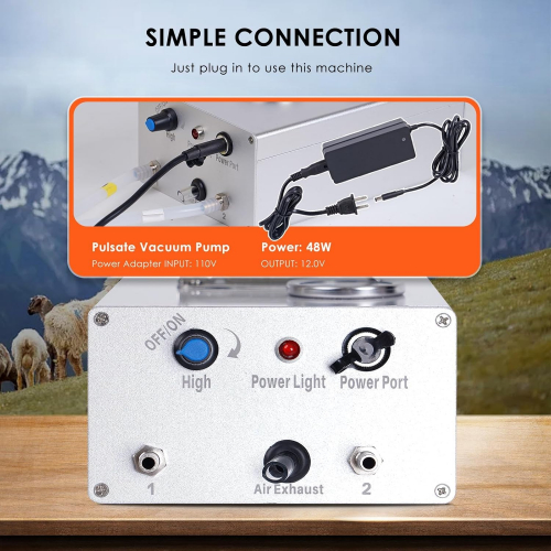 Доильный аппарат для коз на 8 л