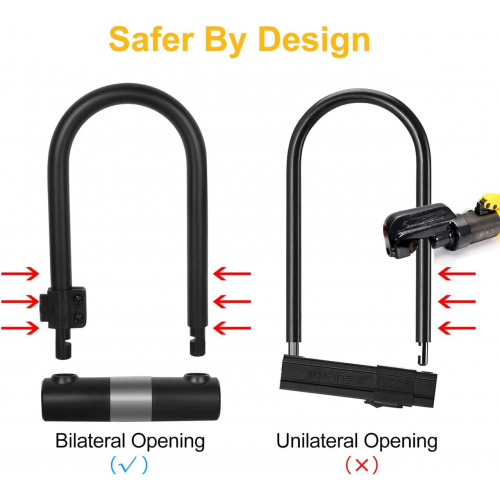 Большой велосипедный U-образный замок keabys