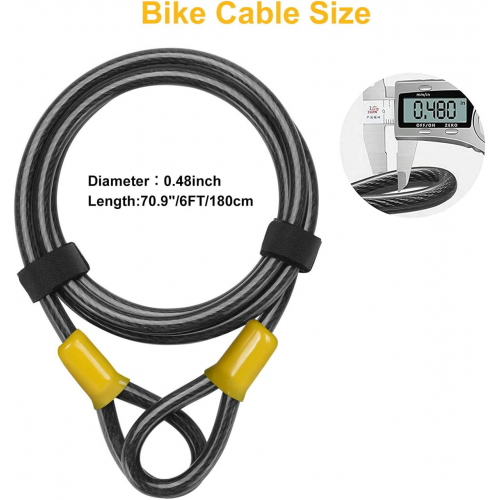 Большой велосипедный U-образный замок keabys