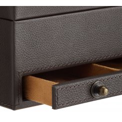 Pottery Barn Кожаный органайзер для хранения аксессуаров Grant