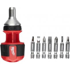 Компактная отвертка с храповым механизмом 8 в 1 Milwaukee