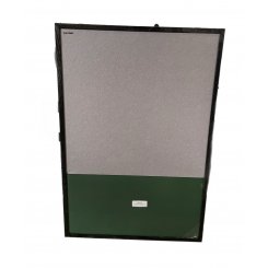 Комбинированная доска объявлений с черной рамкой (двустороннаяя), Кyshop