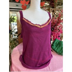 Майка на бретельках, фиолетовая