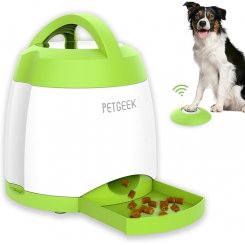 Интерактивная IQ кормушка для собак с кнопкой PETGEEK