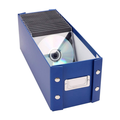 Классическая коробка для хранения компакт-дисков, прочные держатели для дисков с крышками