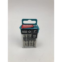 Makita E-01052 Бита Impact XPS #2, квадратная, 2 дюйма, 15 шт./уп
