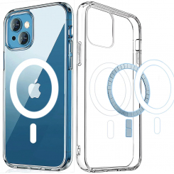 Прозрачный магнитный чехол для iPhone 13 Mini