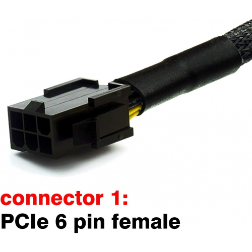 Кабель питания в оплетке для видеокарты, 16 дюймов (3 шт.) TeamProfitcom